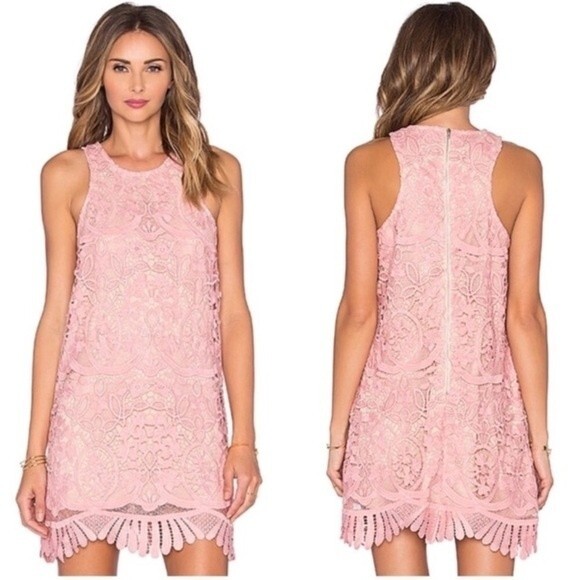 Lovers + Friends Caspian Shift Pink Dress S NWT - Picture 1 of 7